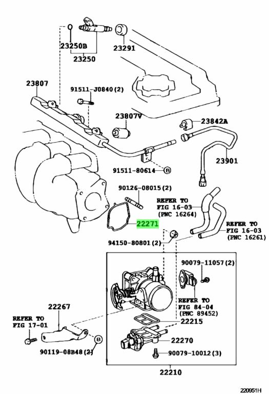 Toyota 22271 21020